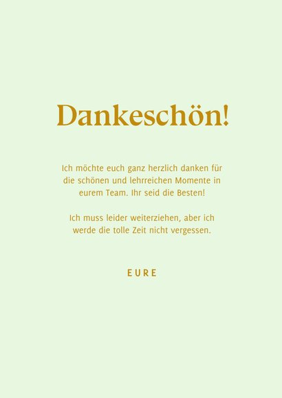 Dankeskarte 'Danke für die schöne Zeit' 3