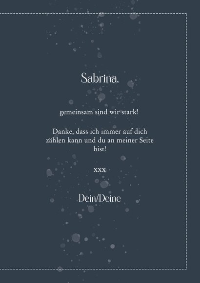 Dankeskarte Freundschaft plakativ 3