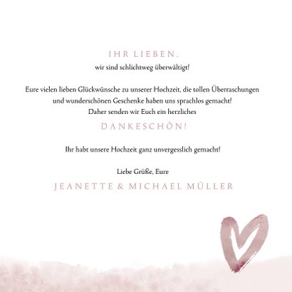 Dankeskarte Hochzeit Love Lettering 3