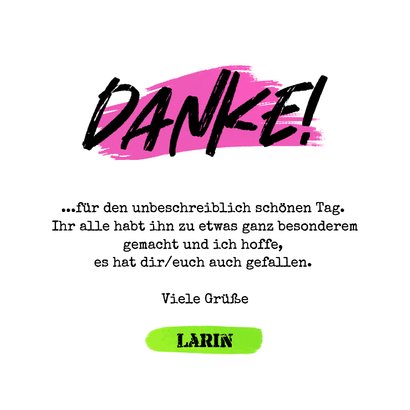 Dankeskarte Jugendweihe Fotos & Buntes Graffiti 3