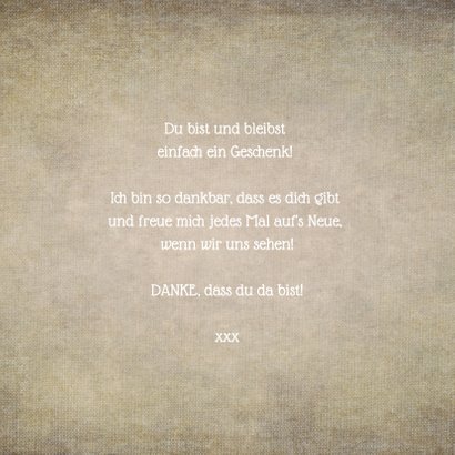 Dankeskarte mit Fotocollage und Goldakzenten 3