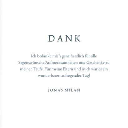 Dankeskarte Taufe Fotocollage Mond & Sternenhimmel 3