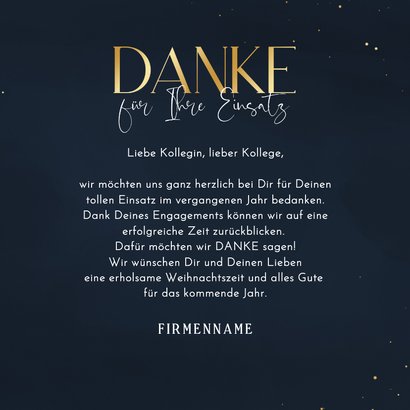 Dankeskarte Weihnachten Geschäftslogo in Weihnachtskugel 3