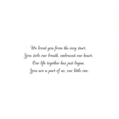 Dankeskarte zur Geburt Holzlook Herz mit Foto 2