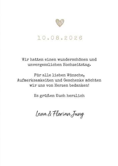 Dankeskarte zur Hochzeit Wegweiser Sommerfeeling 3
