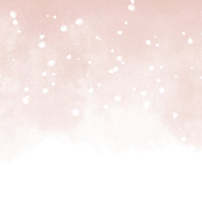 Danksagung Geburt rosa eigenes Foto & Schnee Rückseite