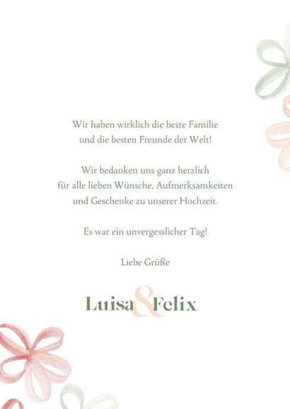 Danksagung Hochzeit Frühlingsblumen, Foto & Kupferdruck 3
