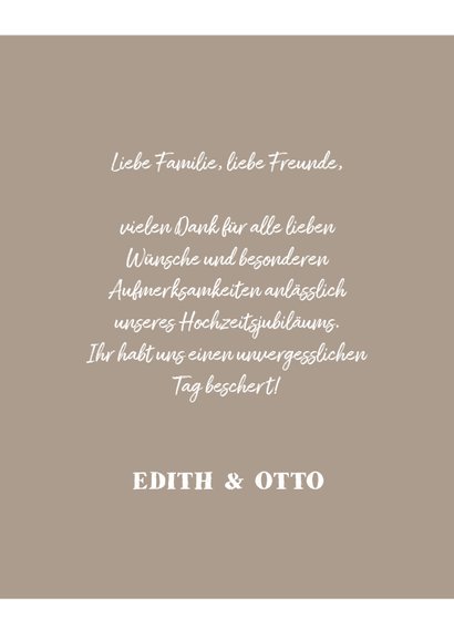 Danksagung Hochzeitsjubiläum Fotocollage 3