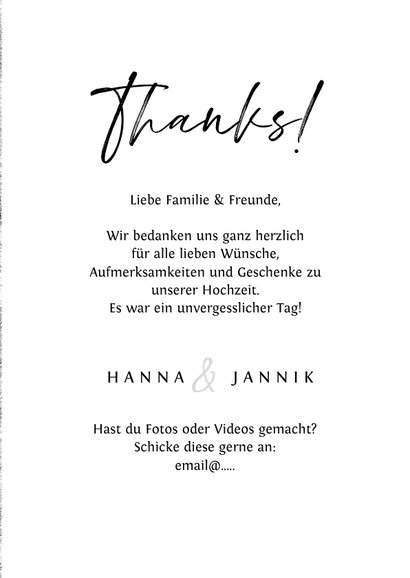 Danksagung 'thanks' mit eigenem Foto und Unterwasserwelt 3