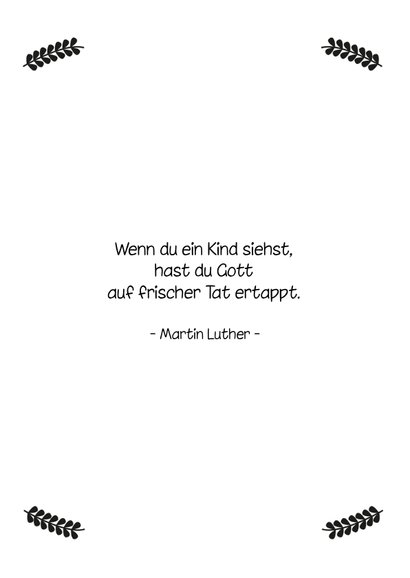 Danksagung zur Geburt Foto Schwarzweiß-Look 2