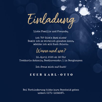 Einladung Geburtstag Cheers mit Foto 3