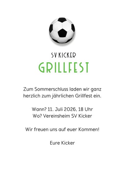 Einladung Grillfest Fußball 3