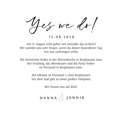 Einladung Hochzeit Timeline Unterwasserwelt schwarz weiß 3