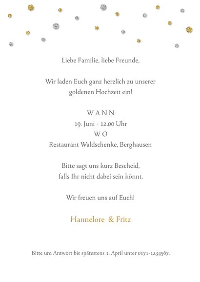 Einladung Hochzeitsjubiläum rosa und gelbe Rose 3