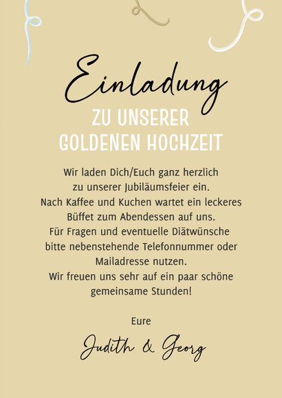 Einladung Jubiläumsfeier Hände mit Sekt 3