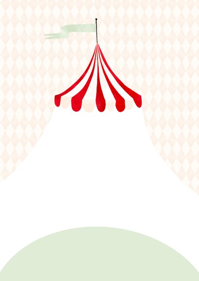 Einladung Kindergeburtstag Zirkus-Party mit Foto Rückseite