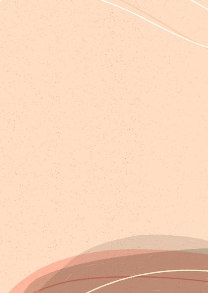 Einladung mit abstraktem Motiv im Boho-Stil Rückseite