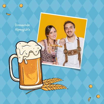 Einladung Oktoberfest Maßkrüge 2