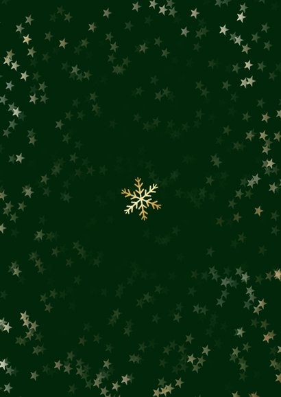 Einladung Personal Weihnachtsparty Goldkugel Rückseite