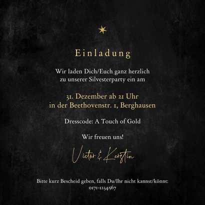 Einladung Silvester 'New years eve' 3