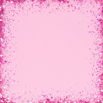 Einladung Silvesterparty 2026 Folienballons pink Rückseite