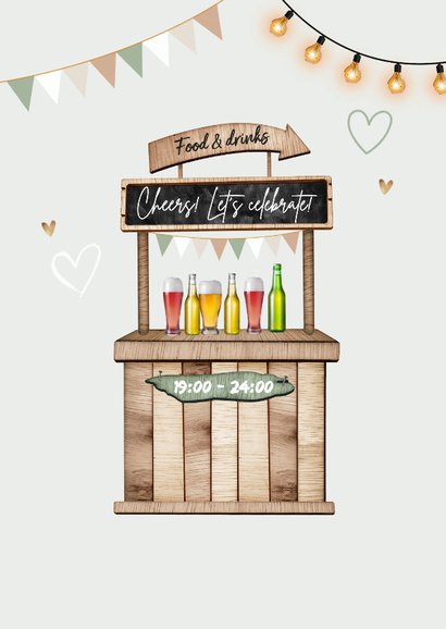Einladung Wegweiser Gartenparty Schrebergarten Hochzeitstag 2