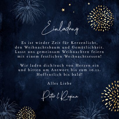 Einladung Weihnachtsessen Weihnachtskugeln 3