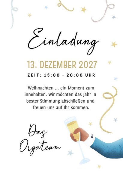 Einladung Weihnachtsfeier/Umtrunk 3