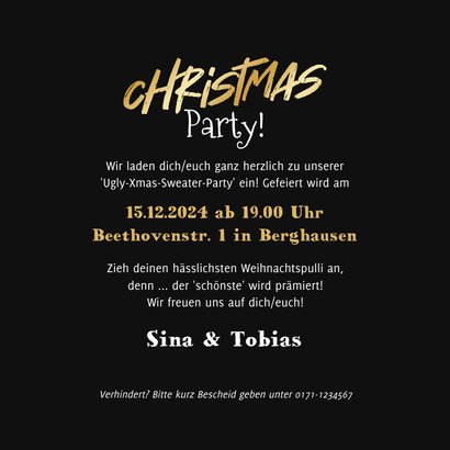 Einladung Weihnachtsparty 'Ugly Xmas Sweater' 3