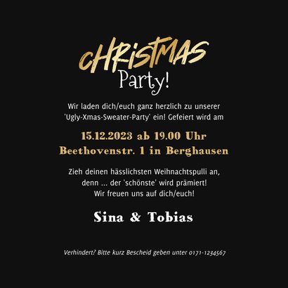 Einladung Weihnachtsparty 'Ugly Xmas Sweater' 3