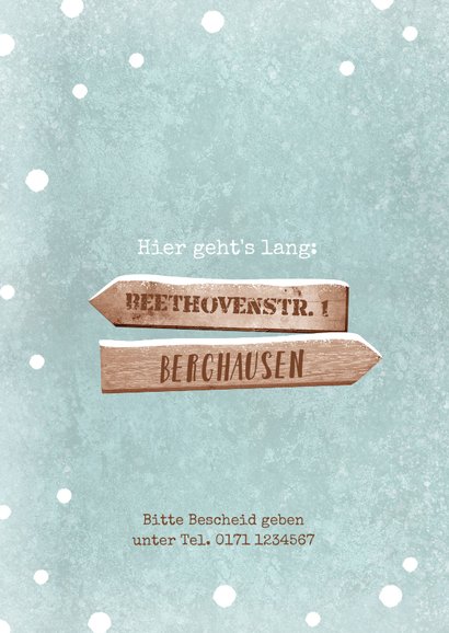 Einladung Winterfest Wegweiser & Schnee 2