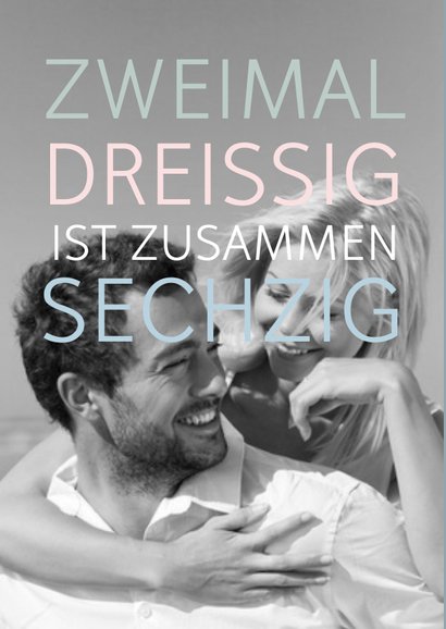 Einladung zum Geburtstag Zweimal dreißig 2