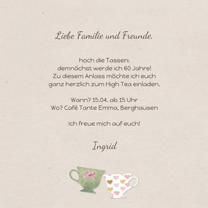 Einladung zum High Tea Geburtstag 3