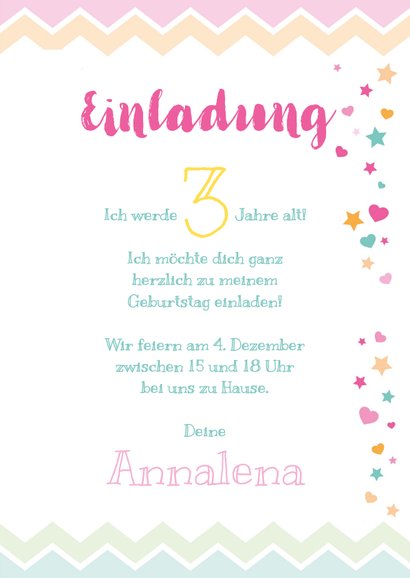 Einladung zum Kindergeburtstag Happy Clouds 3