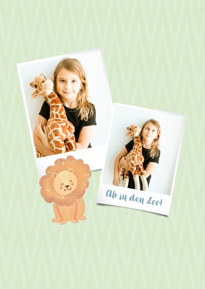 Einladung zum Kindergeburtstag mit Zootieren 2