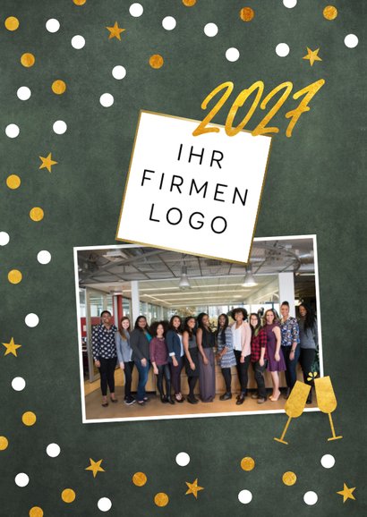 Einladung zum Neujahrsempfang 2027 Goldoptik 2