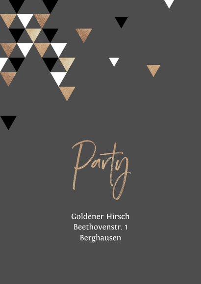 Einladung zum Ruhestand braun mit Foto 2