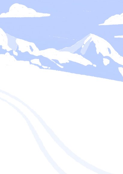 Einladung zur Après-Ski Party mit Bergen Rückseite