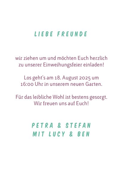 Einladung zur Einweihungsfeier mit Hütte im Wald 3