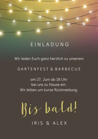 Einladung zur gemeinsamen Geburtstags-Gartenparty mit Foto 3