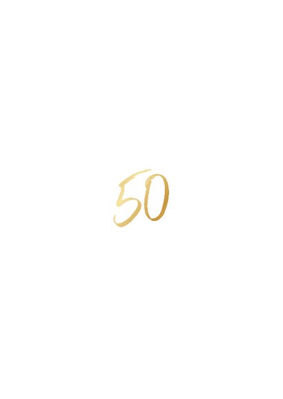 Einladung zur goldenen Hochzeit 50 mit Foto Rückseite