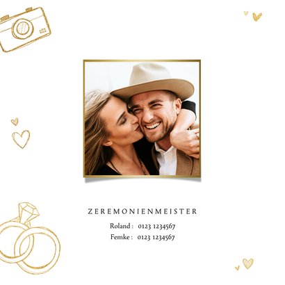 Einladung zur Hochzeit Doodles 'Shit just got real' 2