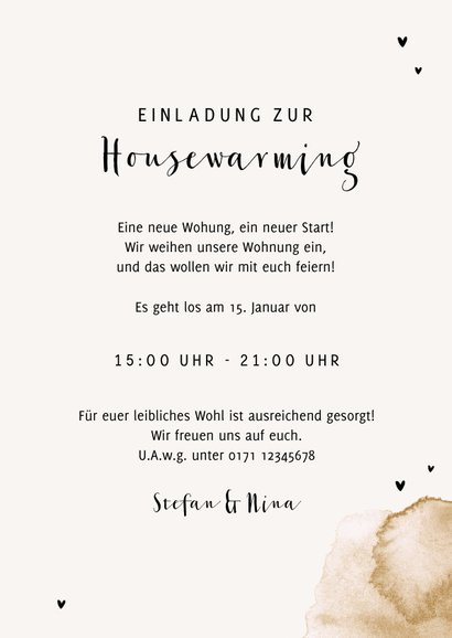 Einladung zur Housewarming Schlüssel & Foto 3