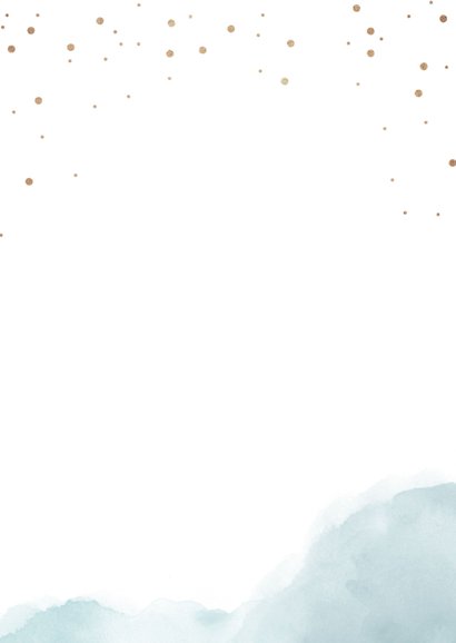 Einladung zur Jugendweihe Aquarell und Fotos Rückseite