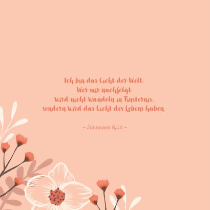 Einladung zur Konfirmation Frühlingsblumen & Foto 2