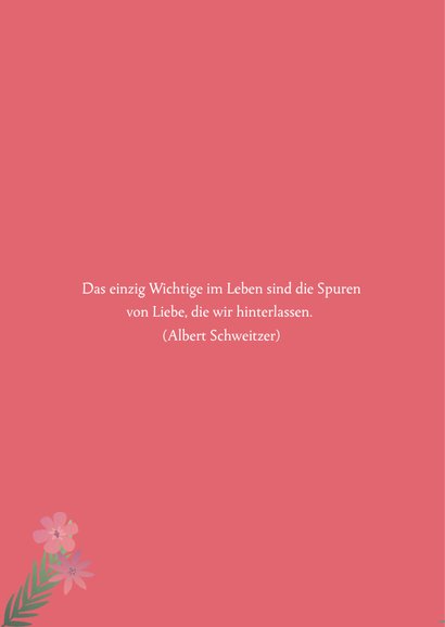 Einladung zur Taufe Foto im Blumenkranz 2