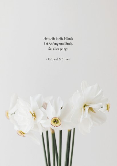 Einladung zur Trauerfeier Blumen-Fotografie 2