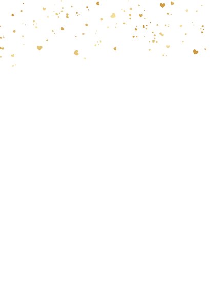 Einladung zur 'Traufe' Fotocollage & Gold Rückseite