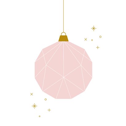 Einladung zur Weihnachtsparty grafische Weihnachtskugel 2