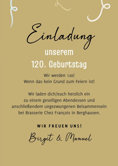 Einladung Zusammen 120 Hände mit Sektgläsern 3